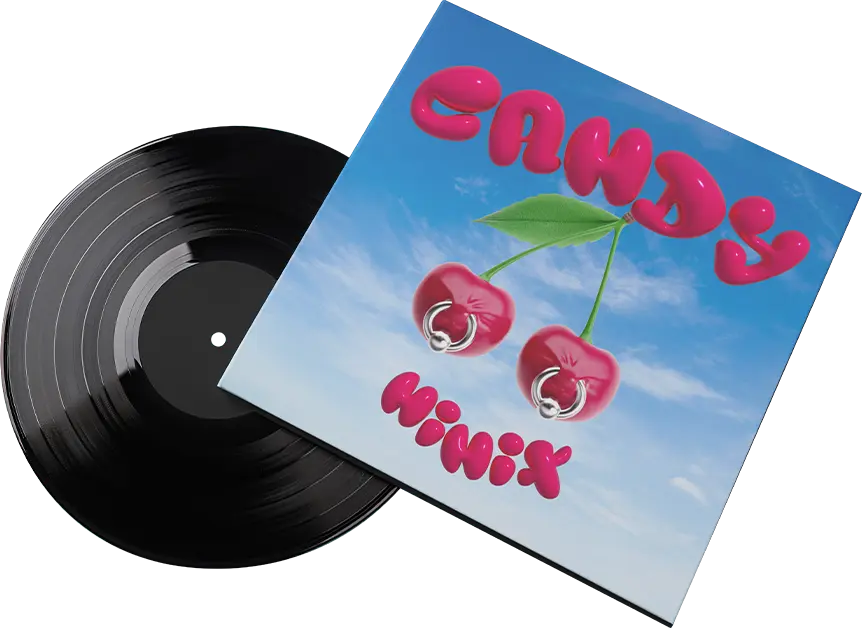 Mockup tipo vinyl para Candy