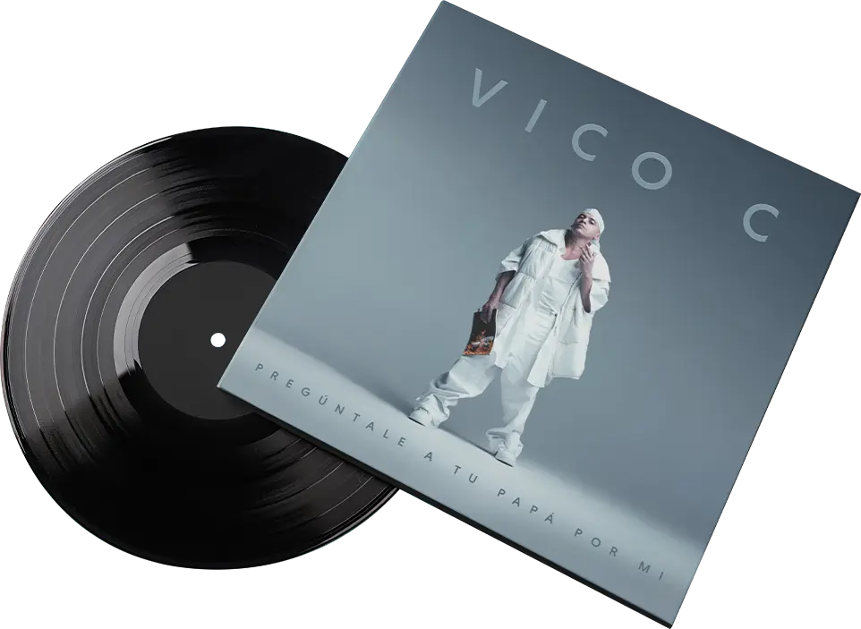 Mockup tipo vinyl para Pregúntale a tu papá por mi